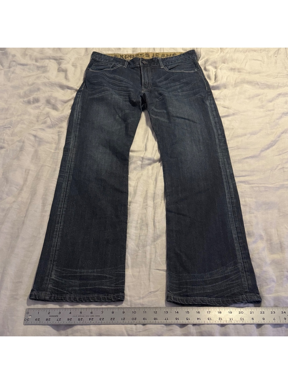 vintage dark wash baggy jeans